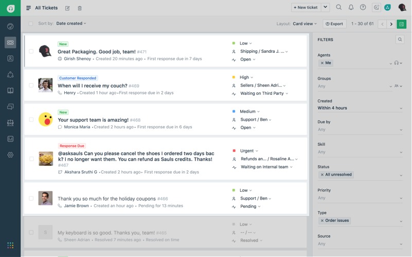 Freshdesk screenshot
