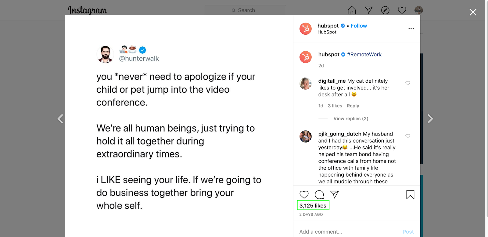 content types - motivation - example from Hubspot 