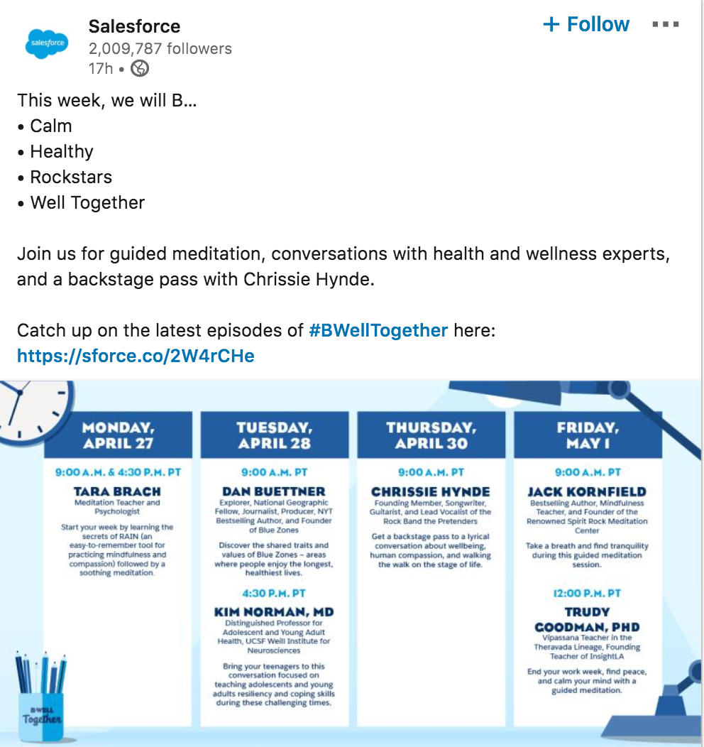 Salesforce builds a campaign on guided meditation