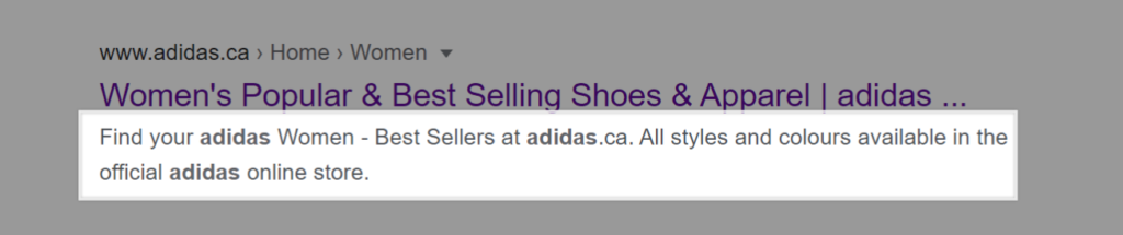 Ecommerce site SEO tips - Optimize your meta descriptions based on your keywords