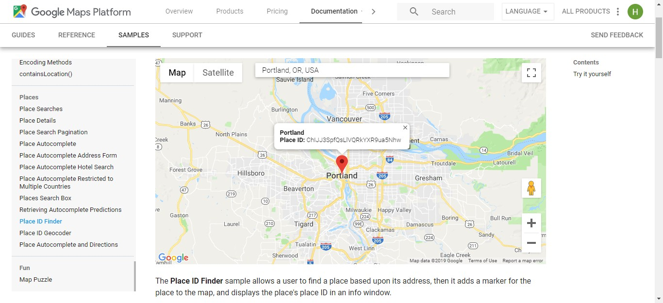 screenshot example of creating a custom Google review link on your site or app