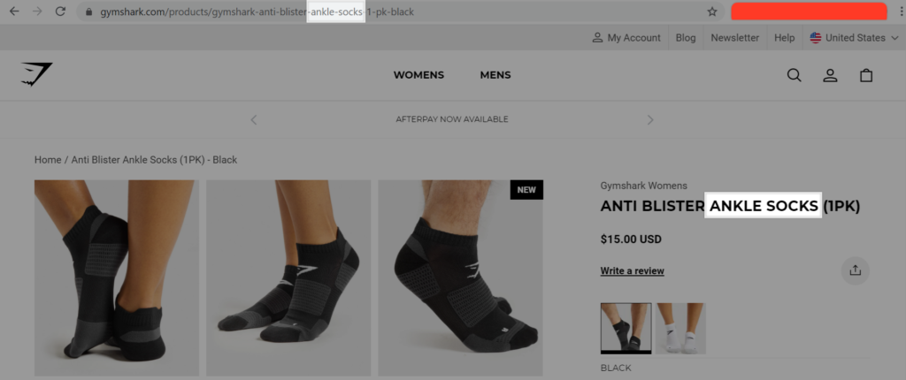 Ecommerce site's SEO tips - Place your keywords