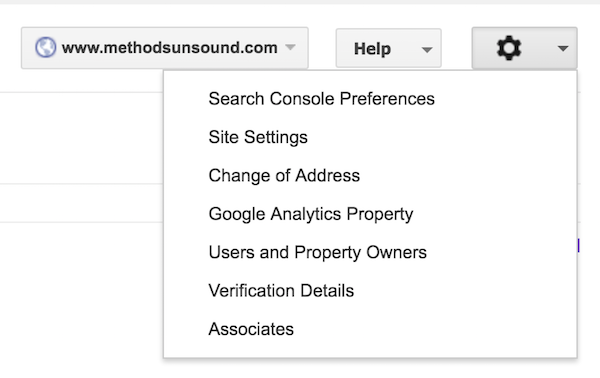 search console preferences